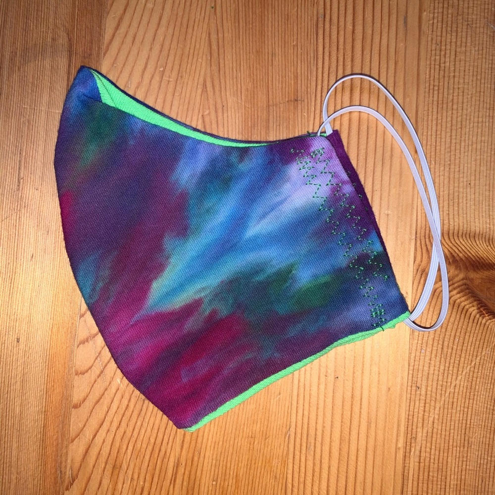 Tie-dye hippie psychedelic Handmade face mask